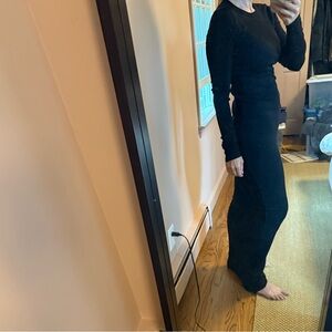 Eterne Black Long Sleeve Dress